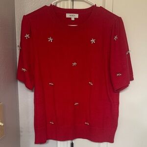 Avara Scarlet Embellished Women's Top